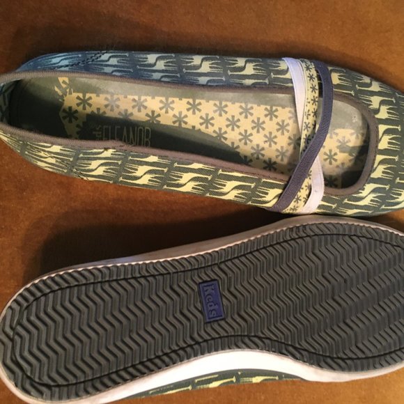 Keds sneakers, size 8. Yellow/green color - Picture 2 of 2